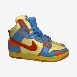 Nike Dunk High DD9404-800 Mineral Orange Blue Void Men’s Size 9 Wear and Tear